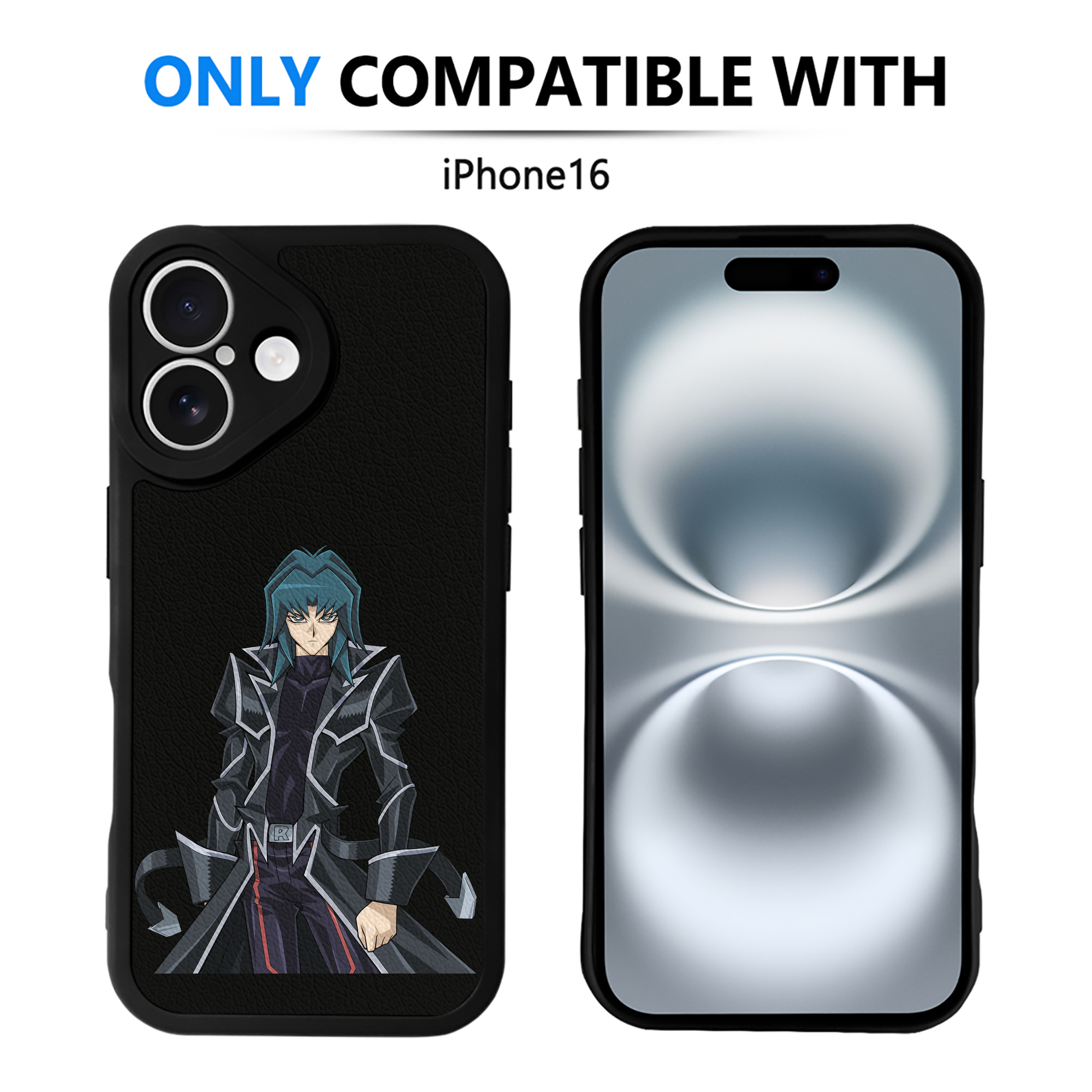 遊☆戯☆王 Yu-Gi-Oh! 【iPhone 16シリーズ対応】シリコンスマホケース（レザー調） 材質：シリコン